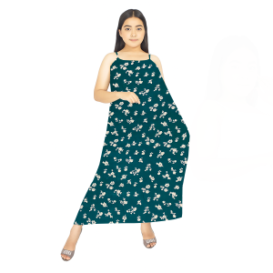 Dress lobek panjang wanita motif daster elegant