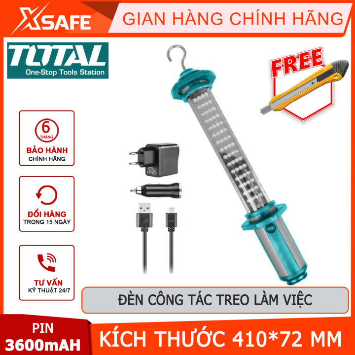 Đèn công tác treo làm việc TOTAL TWL3600LI | đèn làm việc dùng pin dạng ...