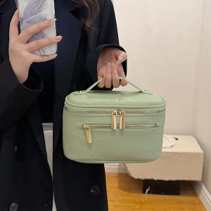 Handheld Large Capacity Makeup Case Portable Travel Small Cosmetic Bag Waterproof Cosmetics Storage Organizer Pouch