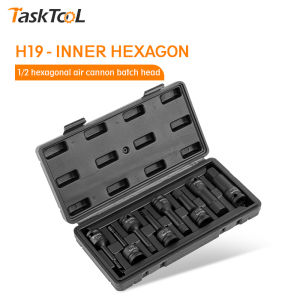 TASKTOOL H4-H19 Tool Allen Wrench Socket Bit Wrench Adapter Home Repair Tools Hex Head Allen Wrench Power Drill Bit Set