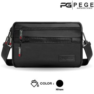 Tas SlingBag Pria 3in1 PEGE Jaxon Selempang Multifungsi Bisa Handbag Pouch Bahan Waterproof - PG 9036