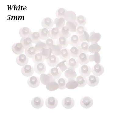 FINNIANR 50Pcs Practical Hardware Drill Hole Plug Exterior Furniture Hole Covers Screw Decor Protective Cap Dust Plug Stopper