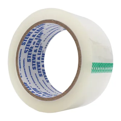 Steve & Leif Clear Opp Carton/Packaging Sealing Tape (80Y) 48MM - Bundle of 3
