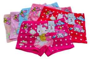 6 PCS CELANA DALAM BOXER ANAK HELLO KITTY FROZEN PONI LOL COMBI
