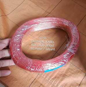 G756 ORIGINAL KABEL 1 ROL 40 METER 2X30 CABLE ROLL CABEL SPEAKER LISTRIK AUDIO SETRUM ELETRONIK  ELE