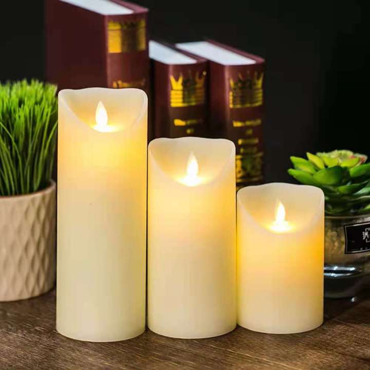 flameless led wax candle swinging candle light decoration Lazada PH