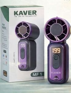 🥳 KAVER 199 SPEED MINI PORTABLE FAN RECHARGEABLE HIGH SPEED HANDHELD FAN USB MINI FAN MALAYSIA READY STOCK LED DISPLAY ( PINK PURPLE OREN )
