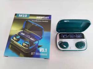 พร้อมส่ง หูฟังบลูทูธไร้สาย สเตอริโอ เสียงชัด รุ่น M10 HD Voice TWS Wireless bluetooth V5.1 headset Earphone Earbud ทนทาน สามารถพกพาได้ ใช้งานง่าย ดีไซน์สวย เรียบหรู