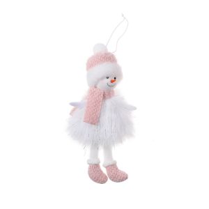 OEUVR Creative Hanging Snowman Dolls Elegant Knit Hat Christmas Tree Decoration Merry Christmas Decorative Xmas Tree Hanging Pendant Christmas Tree Decor