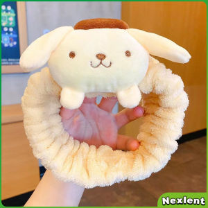 Nexlent SANRIO Doll Headband Hair Accessories Cartoon Cute Girl Fashion Plush Kuromi Face Wash Headbands