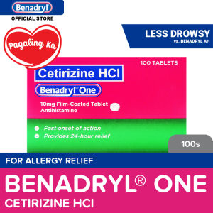 Benadryl One 10mg 100s : for allergy relief less drowsy less drowse