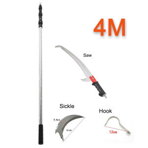 4/5/6/7M High-branch Saw Pole for Tree Trimming Telescoping Garden Saw High Altitude Branch Pruning Saw Tree Hand Pruning Tools