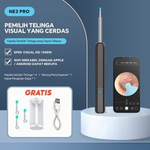korek kuping kamera HD LED smart pembersih telinga korek kuping bayi dewasa alat pembersih telinga WIFI korek kuping waterproof earpick Pembersih Telinga Korek Kuping dengan Kamera Endoskopi Endoscope LED smart