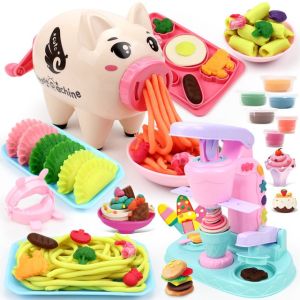 DIY pig noodle machine dumplings childrens gifts girl gifts parent-child color clay toys