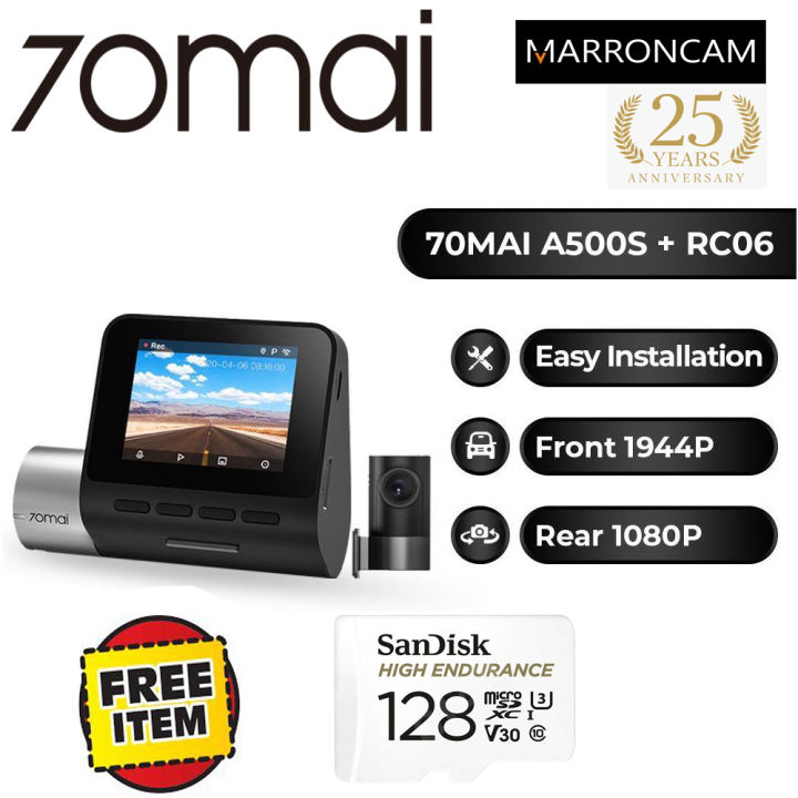 70MAI DASH CAM A400 + REAR CAM SET | Lazada