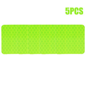 【Pphha】10Pcs Reflective Sticker Car Bumper Safety Anti-collision Strip Motorcycle Night Driving Warning Reflector Mark Auto Styling Sticker