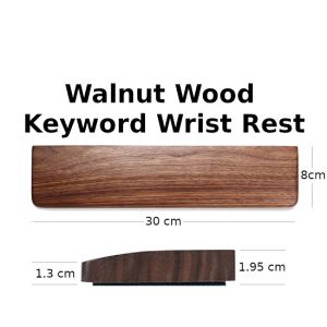 [ SG ] Walnut Wood Keyboard Wrist Rest / Palm Rest