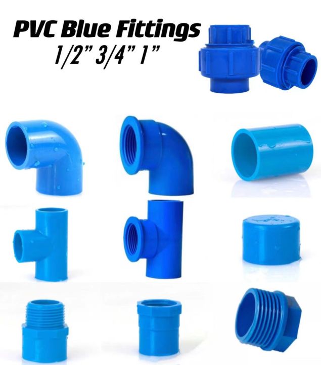 PVC Blue Fittings 1/2