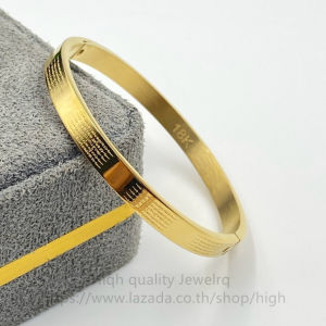 กำไลข้อมือยันต์ห้าแถว สแตนเลสแท้ 6 มิล งาน18k มงคล นำโชค เสริมดวง คาถา ยันต์ห้าแถว เสริมดวง มหาเฮง (สินค้าพร้อมส่ง)