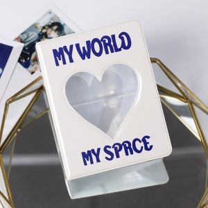 COD (64 photos) 3 inch pink mini photo album cute love storage small card book plug-in collection