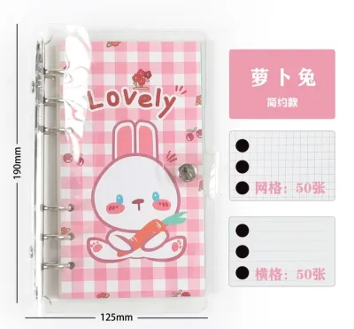 BUKU BINDER A6 ISI KERTAS 100 LEMBAR KARAKTER LUCU DAILY PLANNER