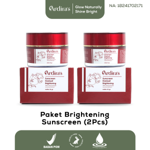 ARDIRA’S SKINCARE LEBIH HEMAT (2 PCS) SUNSCREEN - Sunscreen Brightening Niacinamide Pelindung-Sinar-Matahari- Sunscreen No White Cast - Pencerah Kulit Melembapkan Hidrasi