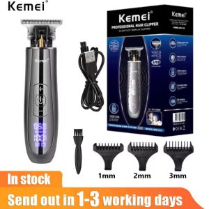Kemei USB charging LCD display suitable for professional mens hair clipper KM-129