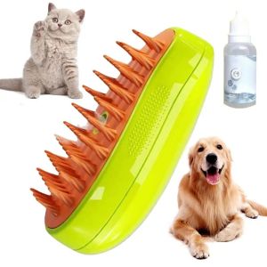3 in 1 Electric Spray Cat Dog Hair Brushes Cat Dog Steam Brush Massage Pet Grooming Comb Hair Removal Combs Cat Dog Comb