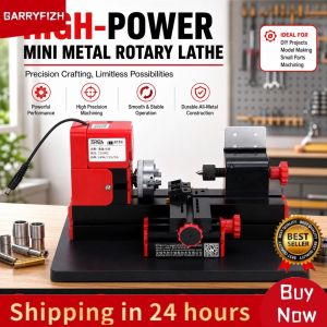 GARRYFIZH Lathes Mini Motorized Lathe Machine DIY Power Tool 20000rpm 24W Z20002 US Plug 100-240V