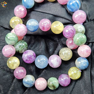Graduation Grade Duo Bao Colorful Emeralds Lepidolite Bracelet