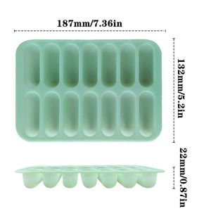 CHUAN 1Pcs Non-Stick Sausage Maker Mould 14 Form with Lid  Dog Maker  DIY Silicone Mold Cooking Tools