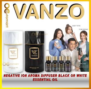 Vanzo Negative Ion Aroma Diffuser Black or White Essential Oil Minyak Pati