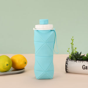 Botol Minum Lipat Origami Water Bottle 600ml Botol Air Minum Lipat Silikon 3190