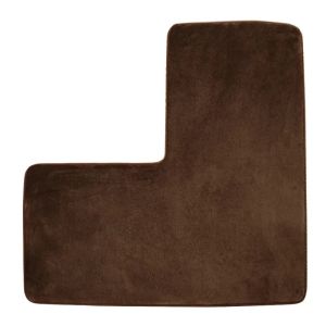 LINSBAYWU Non Slip Corner L-shaped Floor Mat Coral Fleece Washable Bathroom L-shaped Rug Comfortable Soft Living Room Bedroom Carpet Square Shower
