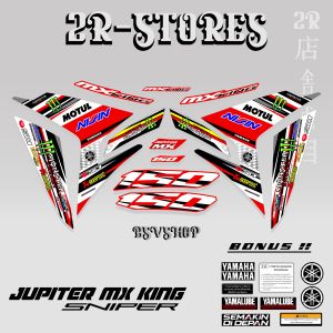 striping yamaha mx king 150 racing 01 / sponsor / stiker sniper / y15zr mxi /150 / exciter 150