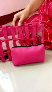 TAS MIKA MODEL garis Tasmika Slempang tas KARYAWAN BUAT KERJA mika TEBAL TOTEBAG ukuran mika 05 TAS MIKA TRANSPARAN PVC