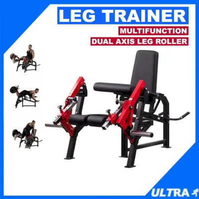 Leg Extension & Lying Curl Machine Plate Loaded Hip Thrust Prone Thigh Developer Hamstring Deadlift Glute Bridge