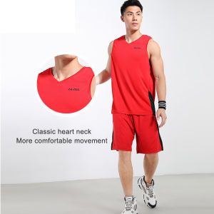 Camel Crown basketball suit mens summer sports vest short-sleeved basketball game training team jersey men