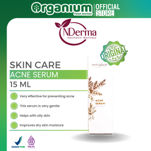 Acne Serum NDERMA Serum Wajah atasi jerawat kulit berminyak dan buat kulit lebih halus - 15ml