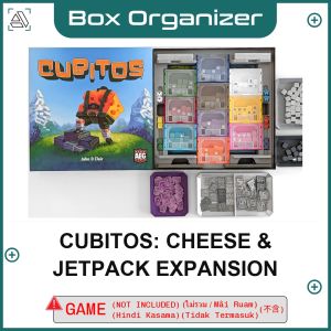 Cubitos: Cheese & Jetpack Expansion Board Game Box Organizer Insert