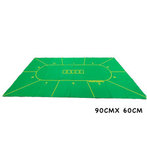 180 x 90cm / 90 x 60cm Texas Holdem Poker Mat Fabric Tabletop Card Game Casino Table Gaming Mat