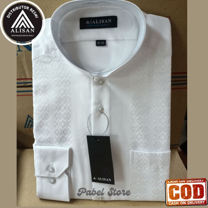 Koko ALISAN Lengan Panjang motif // BAJU MUSLIM PRIA LENGAN PANJANG