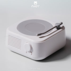 Loa Bluetooth Đĩa Than Xoay Nhỏ Gọn Trang Trí Phòng Ngủ Bàn Làm Việc Quà Tặng Sinh Nhật Valentine