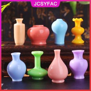 JCSYFAC 8 cái Mini đầy màu sắc bình chai chậu handmade Dollhouse thu nhỏ bình Nhà búp bê Decora nhà bếp trang trí phụ kiện tự làm