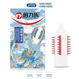 Bao Cao Su HBM rồng xanh biển gân gai cao cấp hộp 3 bcs