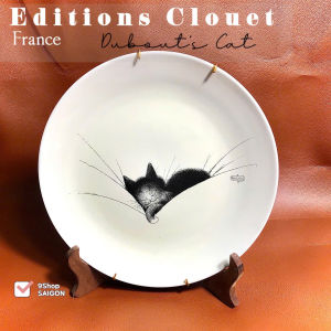 [Hàng Hiệu France] Editions Clouet - Dubout’s Cat - 01 Đĩa Vẽ Tay Mèo Của Dubout Rất Đẹp 33cm
