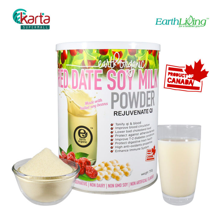 Earth Organic Red Date Soy Milk 750g | Lazada