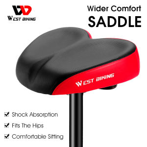 WEST BIKING Yên Xe Đạp Yên Xe Đạp Leo Núi Mềm Rộng Dày Tiện Dụng Yên Xe Đạp Đường Trường Phụ Kiện Xe Đạp