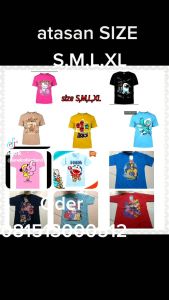 KAOS ANAK DISTRO COWOKCEWEK USIA 9-12 TAHUN