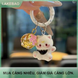 【LAKEBAO】 Đáng yêu mèo Keychain Ngọt Ngào Phong Cách Ins Keyring Hàn Quốc dễ thương Túi Mặt dây chuyền Ba lô treo trang trí túi phụ kiện quan trọng